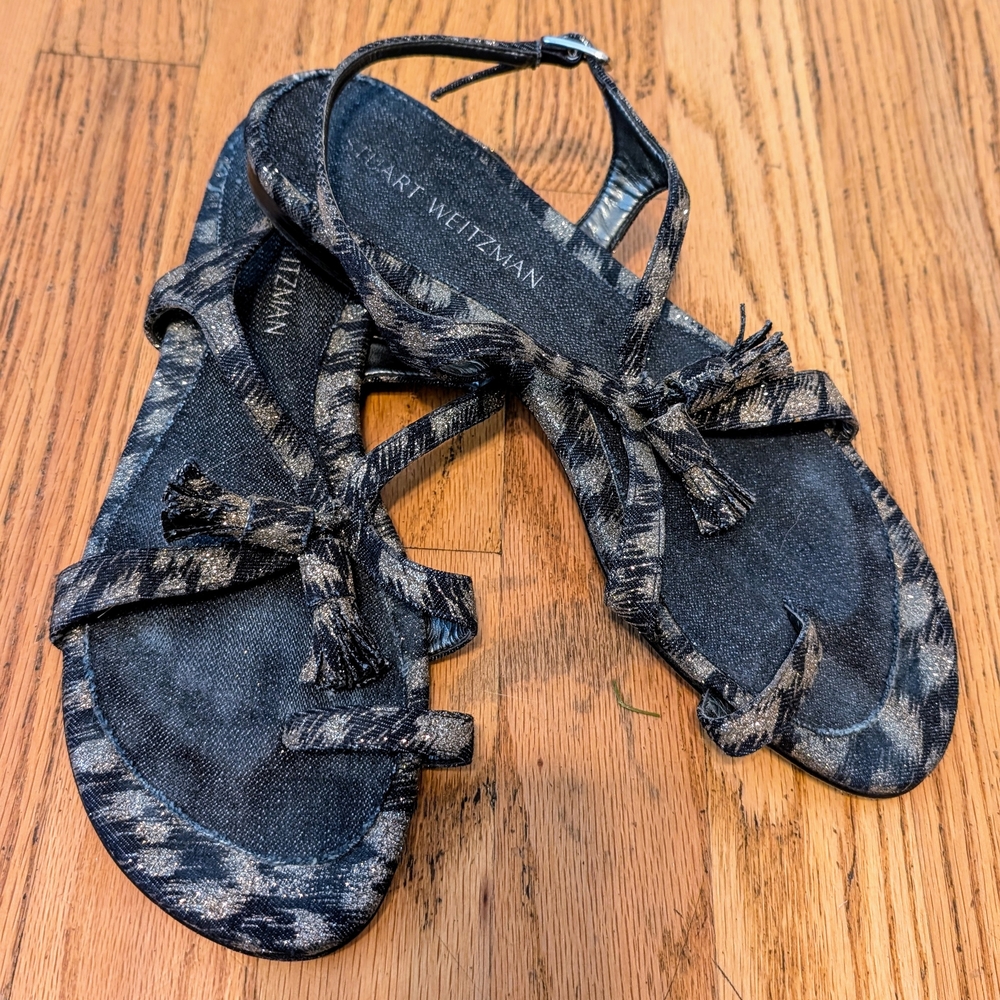 Stuart Weitzman Denim Sandals